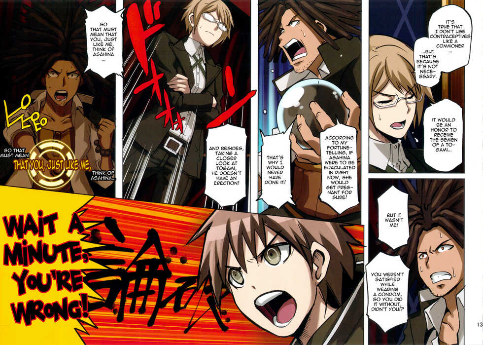 (C85) [EROQUIS! (Butcha-U)] Inranronpa + BABY WITH IORI RINKO (Danganronpa, Gundam Build Fighters) [English] {doujin-moe.us} - Page 13