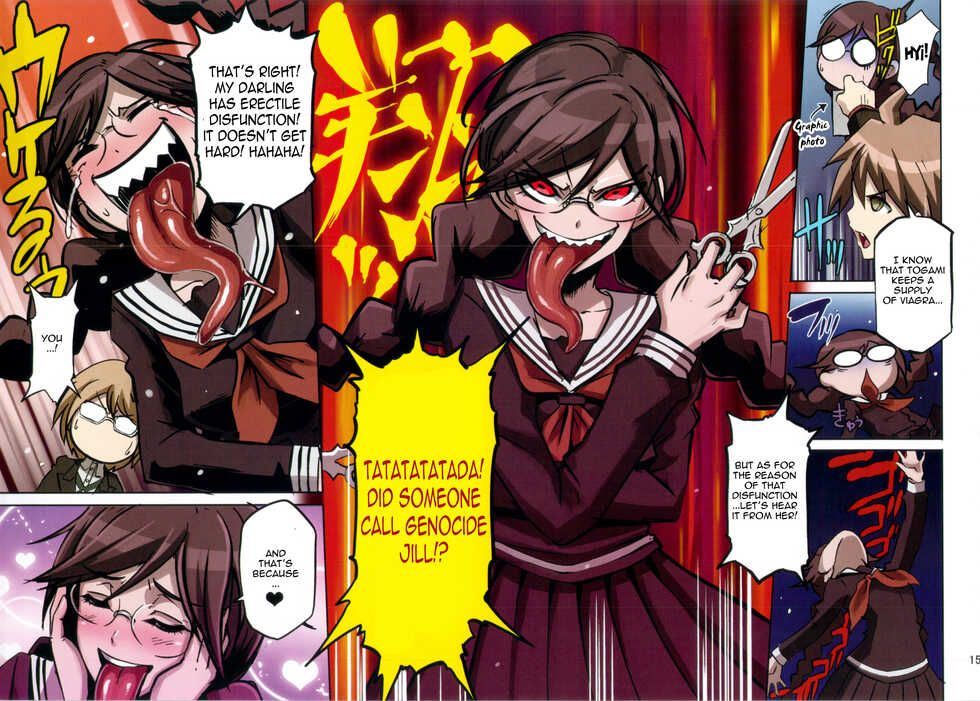 (C85) [EROQUIS! (Butcha-U)] Inranronpa + BABY WITH IORI RINKO (Danganronpa, Gundam Build Fighters) [English] {doujin-moe.us} - Page 15