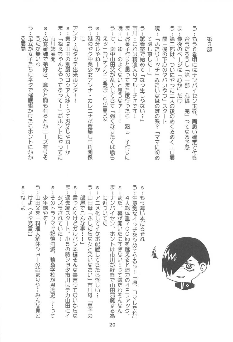 (C99) [Shinohara Heavy Industry (Haruna Mao, Akatsuki, Ukyochu)] Bokuya Max (Boku no Kokoro no Yabai Yatsu) - Page 19