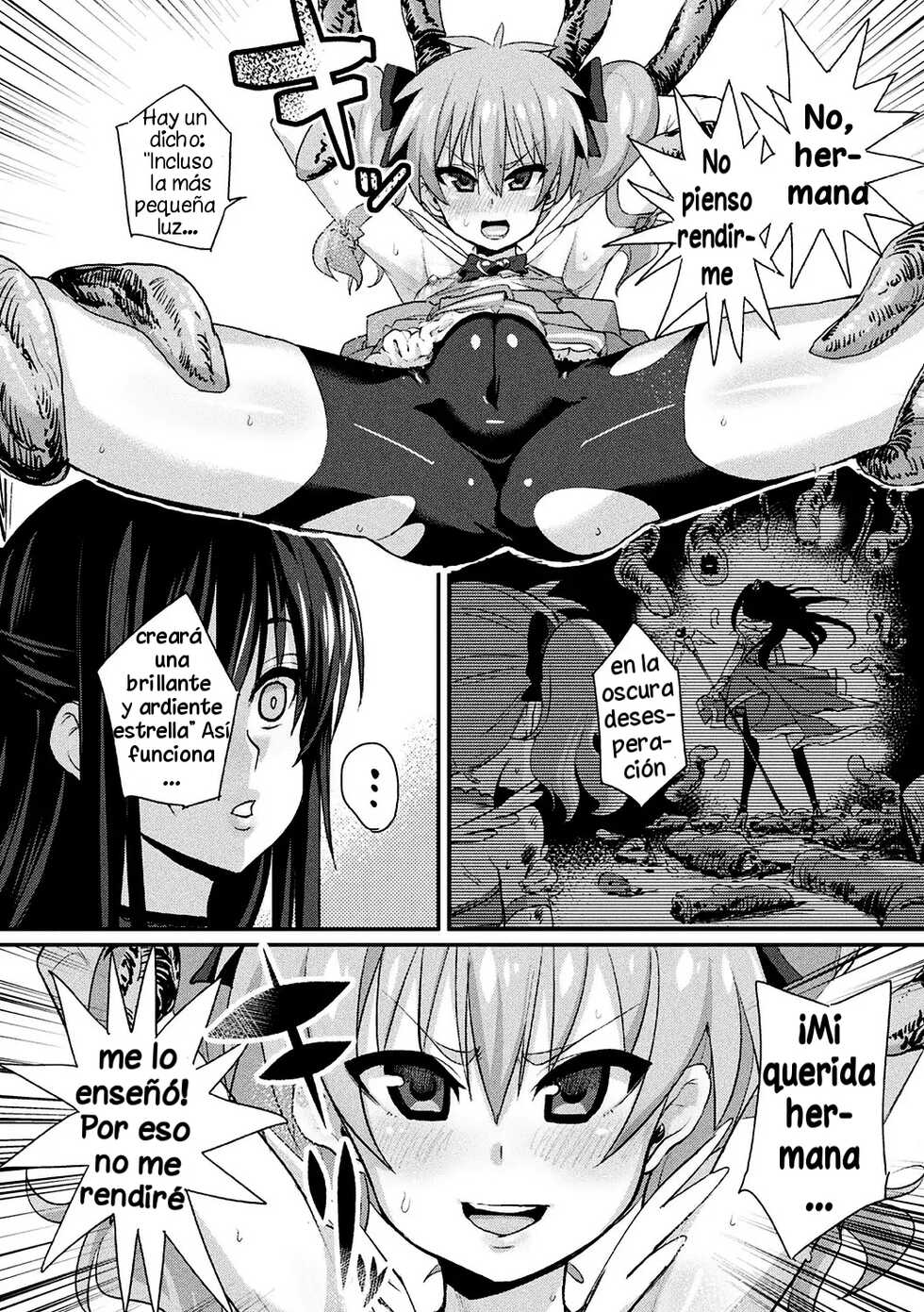 [Chimosaku] Mahou Shoujo Brave Hearts | Magical Girls Brave Hearts (Bessatsu Comic Unreal Inmon no Maryoku de Bishoujo-tachi ga Akuochi Kairaku Ochi! Vol. 3) [Spanish] [Digital] - Page 13