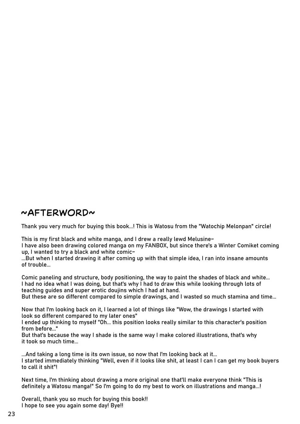 [Watochip Melonpan (Watosu)] Melusine to Iroiro Ecchi Hon | Having Various Types Of Sex With Melusine (Fate/Grand Order) [English] [UncontrolSwitchOverflow] [Digital] - Page 22