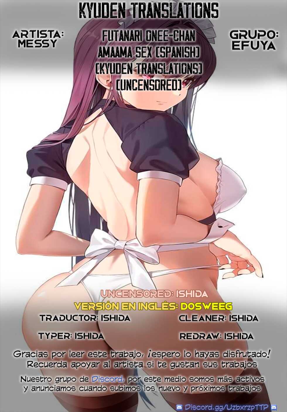 [Efuya (Messy)] Futanari Onee-chan Amaama Sex [Spanish] [Kyuden Translations] [Decensored] [Digital] - Page 39
