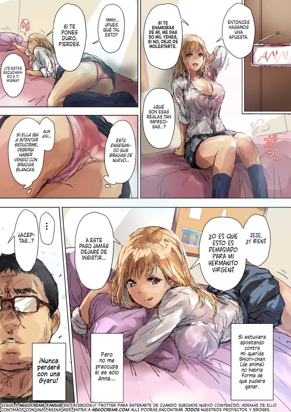 [Intrepid (Matsukura Nemu)] Namaiki Gyaru na Imouto wa Kimoota Anichin de Kousei Shimashita | Una Colegiala Gyaru quien fue Reformada por la Polla de su Hermano Otaku [Spanish] [NekoCreme] - Page 4
