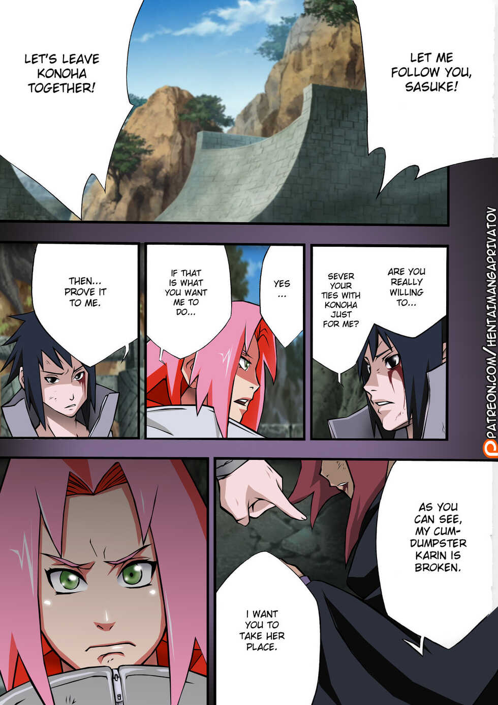 (C79) [Karakishi Youhei-dan Shinga (Sahara Wataru)] Inniku Koushin (Naruto) [English] {doujin-moe.us} [Colorized] [Decensored] [Privatov] - Page 4
