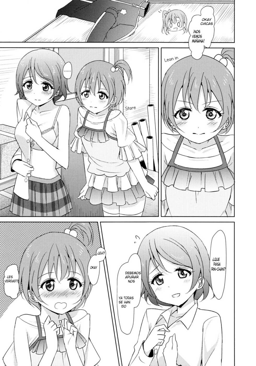 (C86) [Karoyaka Step (Fupe)] Rin-Pana Sensation! (Love Live!) [Spanish] - Page 4