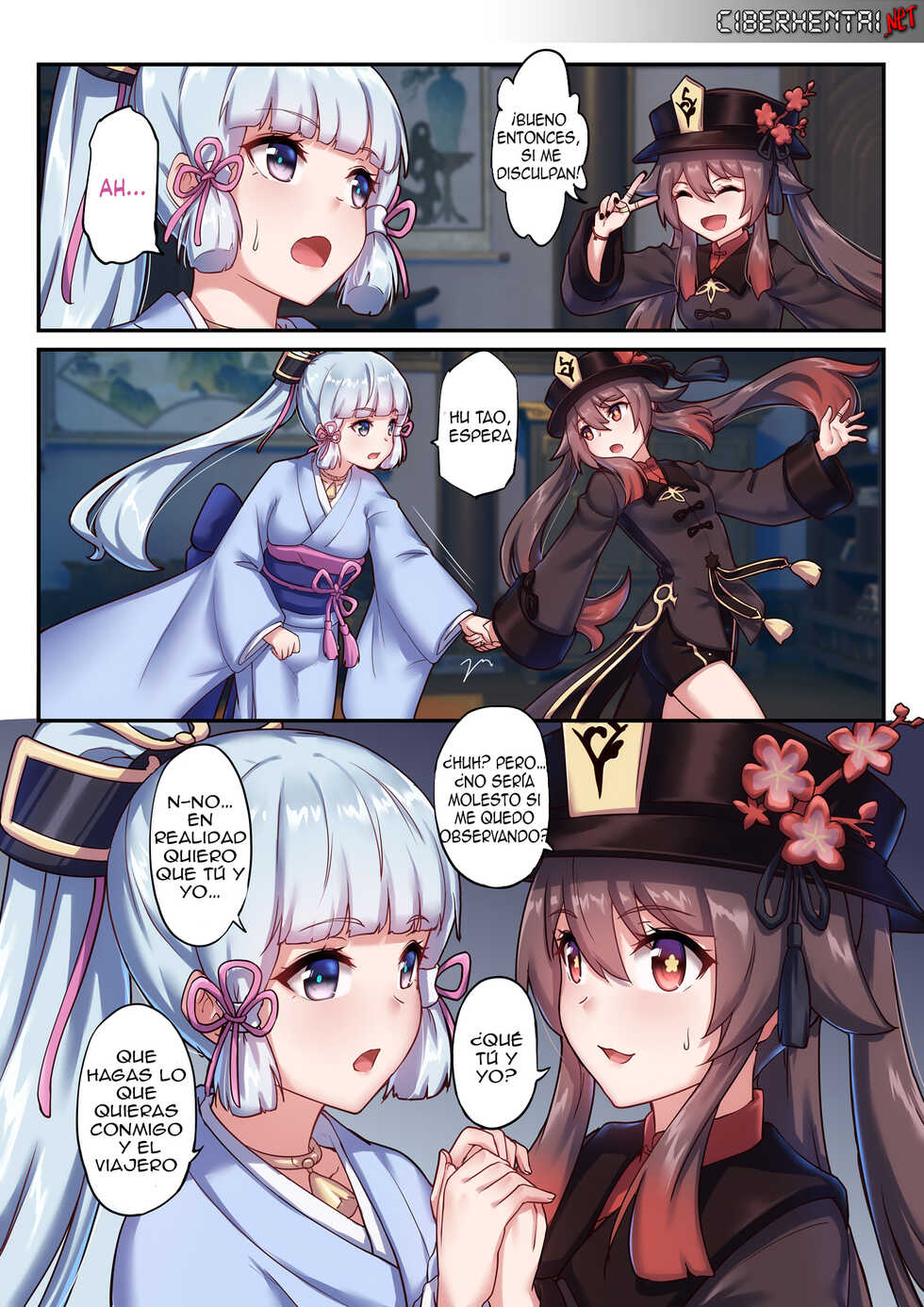 [Longbow Flintlock] The Traveler's Wives Hu tao & Kamisato Ayaka (Genshin Impact) (Spanish) - Page 3