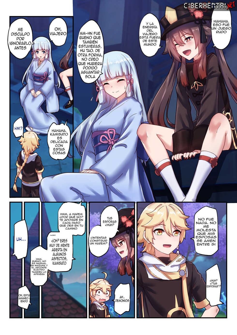 [Longbow Flintlock] The Traveler's Wives Hu tao & Kamisato Ayaka (Genshin Impact) (Spanish) - Page 16