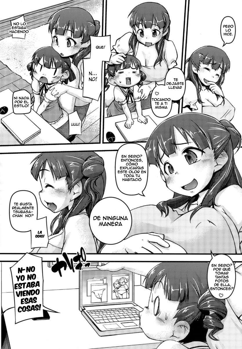 (C77) [BanubeeFriends (Tetsu)] Okaa-chan, Onee-chan o Gonyogonyo suru Kanji no Hon (Mitsudomoe) [Spanish] [DarkSky Mode Hentai] - Page 5