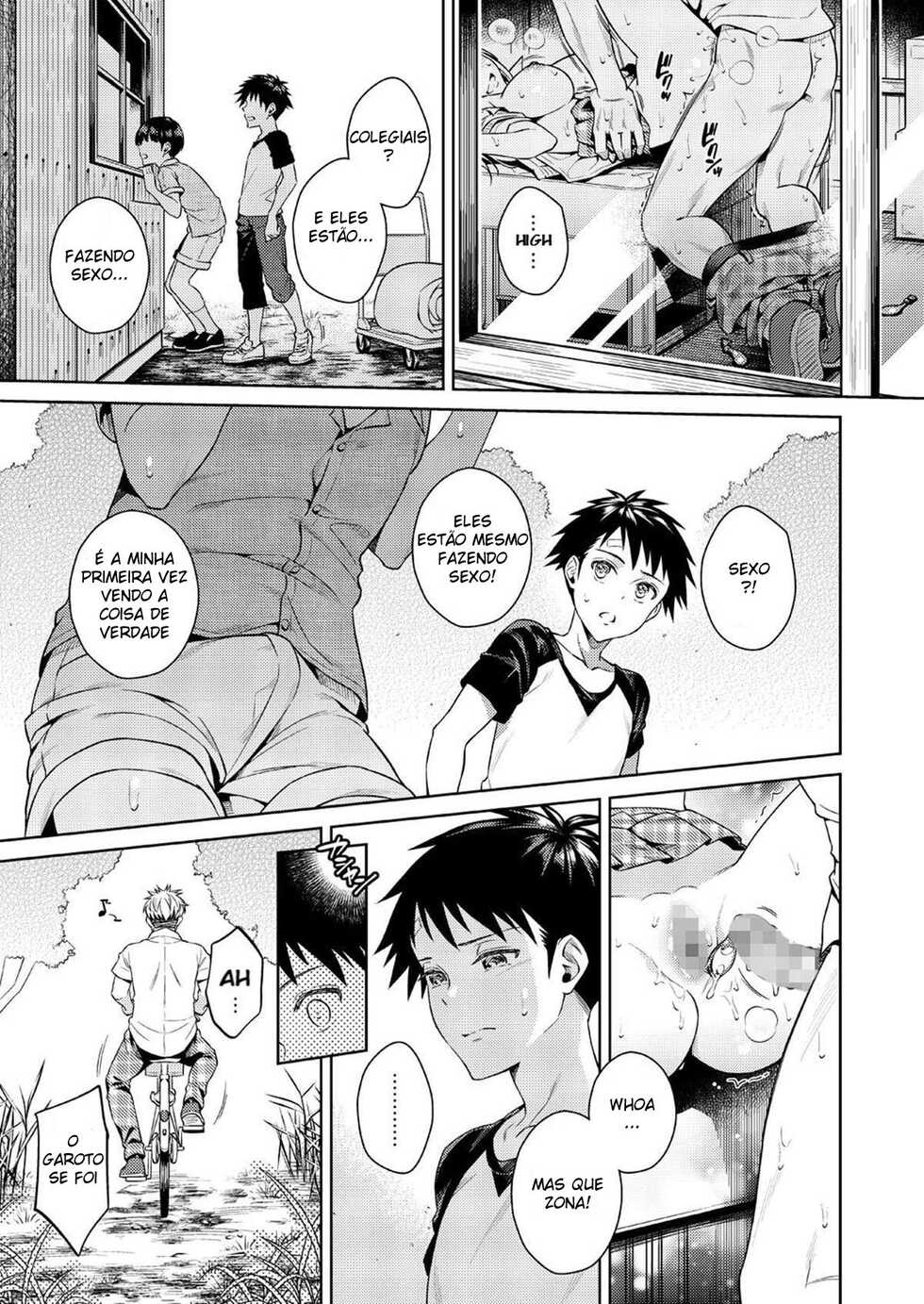 [2JIMUSUBI (Ohno Kanae)] Bokura no Himitsu Kichi - One girl and two boys in their secret base | Uma garota e dois garotos em sua base secreta [Portuguese-BR] [DiegoVPR] [Digital] - Page 6
