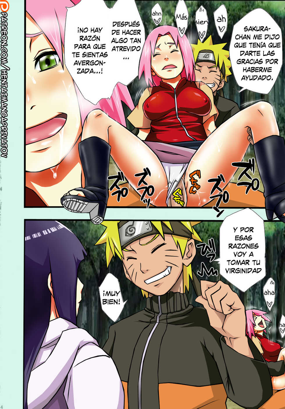 (C80) [Karakishi Youhei-dan Shinga (Sahara Wataru)] Saboten Campus (Naruto) [Spanish] [Bloodhunter] [Colorized] [Privatov] - Page 13
