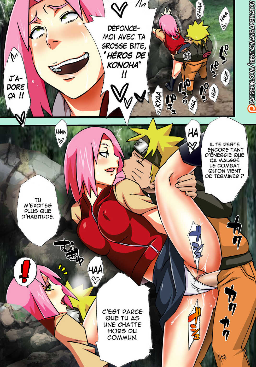 (C80) [Karakishi Youhei-dan Shinga (Sahara Wataru)] Saboten Campus (Naruto) [French] =Hentai-kun=[Colorized] [Privatov] - Page 10