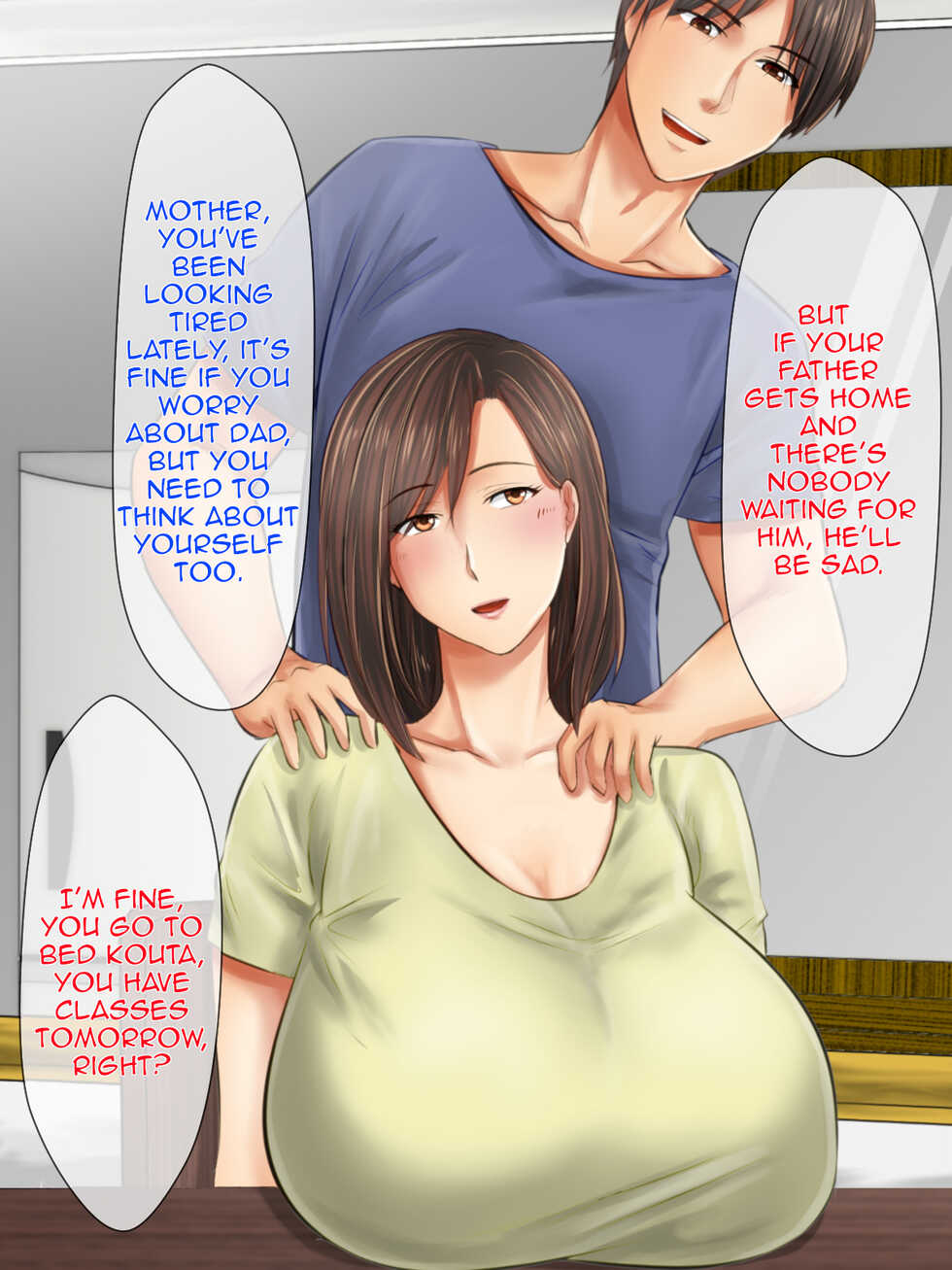 [Gekkan Toshiue Milk Tank (Morino Kuma)] Oyako Junai|Mother Son Pure Love[English][Amoskandy] - Page 7
