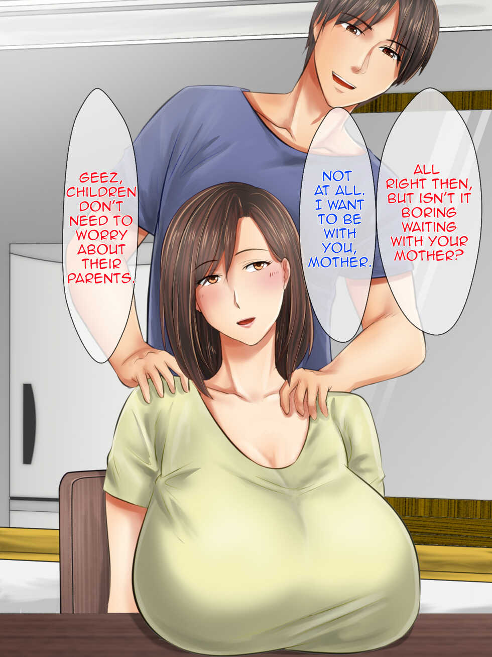 [Gekkan Toshiue Milk Tank (Morino Kuma)] Oyako Junai|Mother Son Pure Love[English][Amoskandy] - Page 9