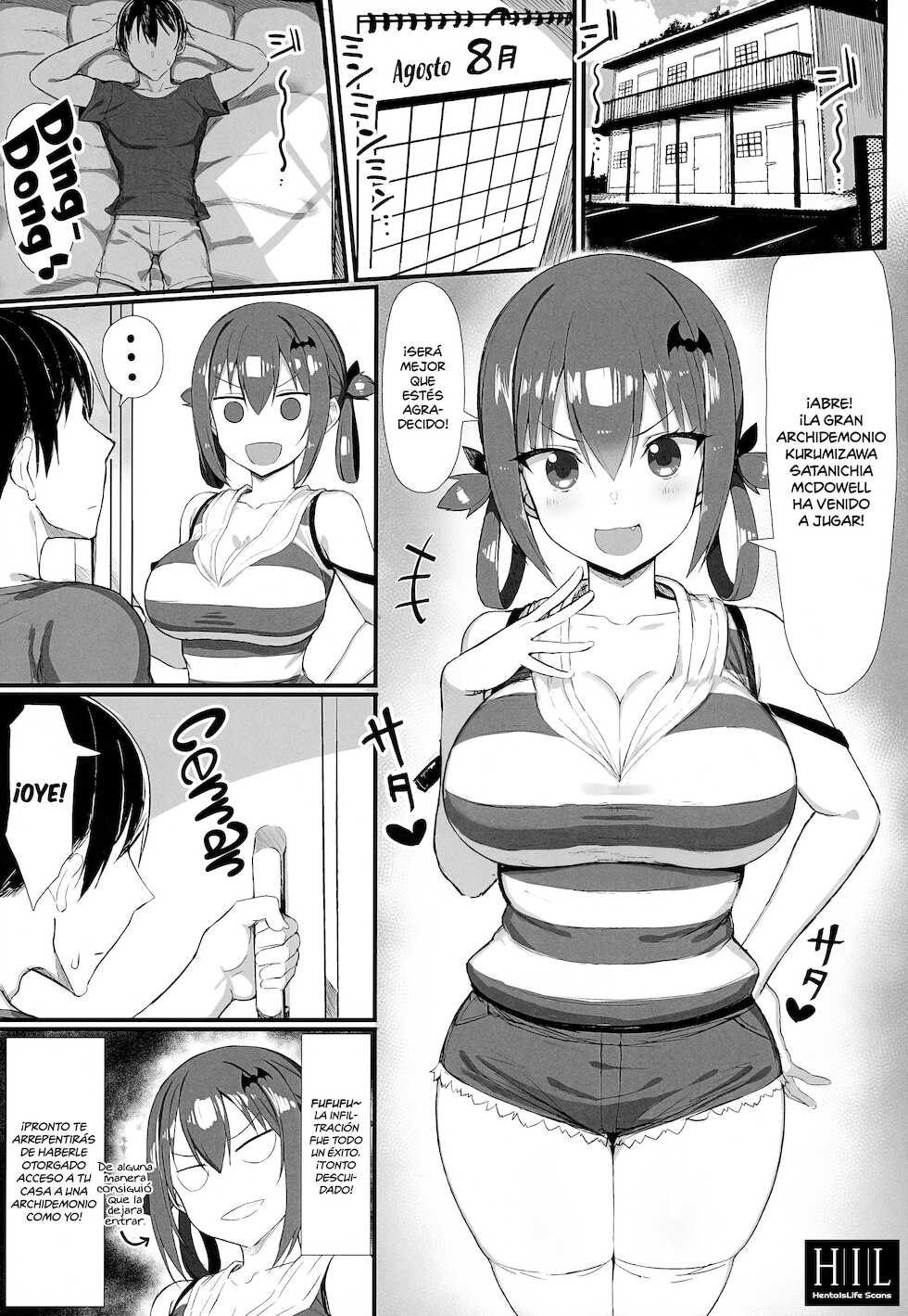 (C99) [MOSQUITONE. (Great Mosu)] Koisuru Dai Akuma 2 | La Archidemonio Enamorada 2 (Gabriel DropOut) [Spanish] [HentaIsLife Scans] [Decensored] - Page 2