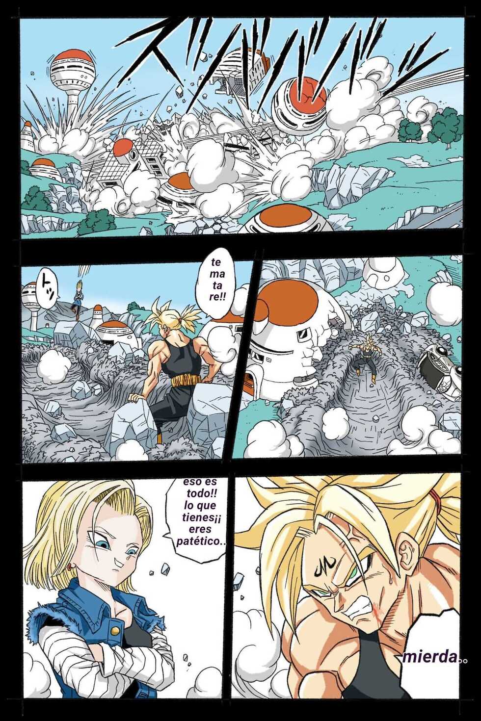 [Okamoto Gahaku] Ryona Budokai 3 - Android 18 vs Trunks (Dragon Ball Z) [Spanish] [El pajero] [Digital] - Page 20