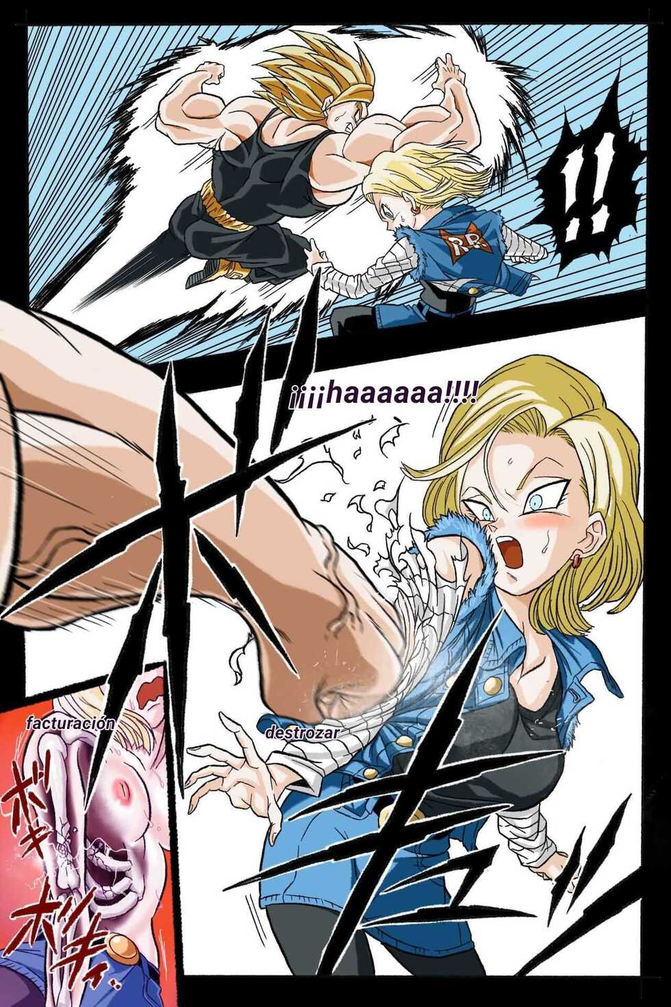 [Okamoto Gahaku] Ryona Budokai 3 - Android 18 vs Trunks (Dragon Ball Z) [Spanish] [El pajero] [Digital] - Page 25