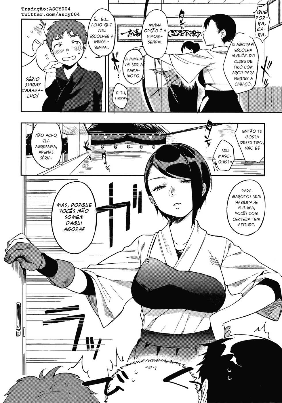 [Igumox] Ame yo Muchi yo, Yumi to Gen | Doces, Chicotes, Arcos e Flechas (Muramata-san no Himitsu) [Portuguese-BR] [ASCY004] - Page 1