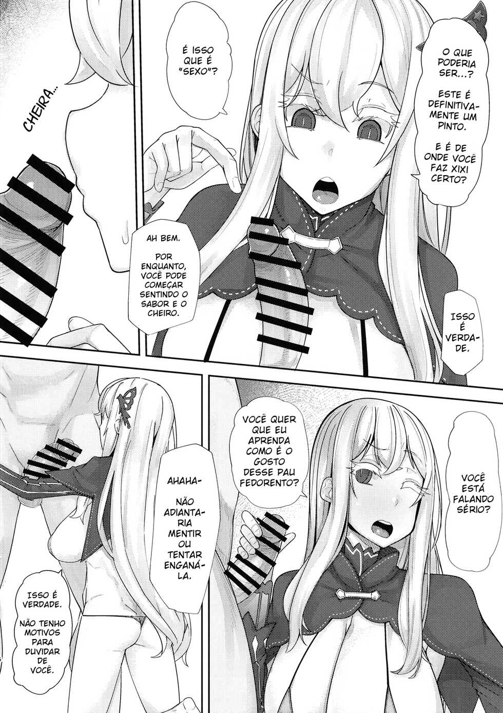 [Batten Kariba (Ankoku Emu Shougun)] Sukebe na Koto Nannimo Shiranai Echidna-chan Onaho | Echidna: Sexually Ignorant Onahole (Re:Zero kara Hajimeru Isekai Seikatsu) [Portuguese-BR] [Heathcliff Traduções] [Digital] - Page 6