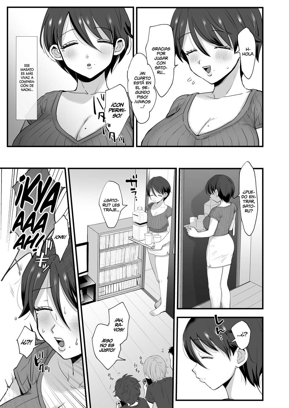 [sinistra (Eda)] Hosome Ottori Kyonyuu Mama. | Una mamá gentil de ojos cerrados y pechos grandes [Spanish] [Shirosaki Scans] - Page 7