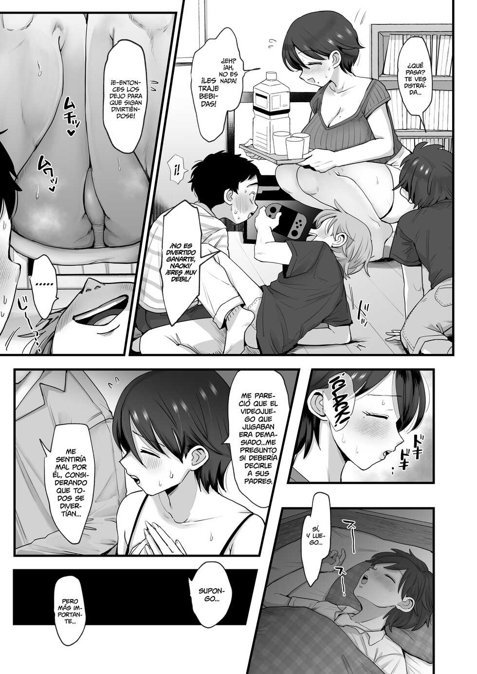 [sinistra (Eda)] Hosome Ottori Kyonyuu Mama. | Una mamá gentil de ojos cerrados y pechos grandes [Spanish] [Shirosaki Scans] - Page 9