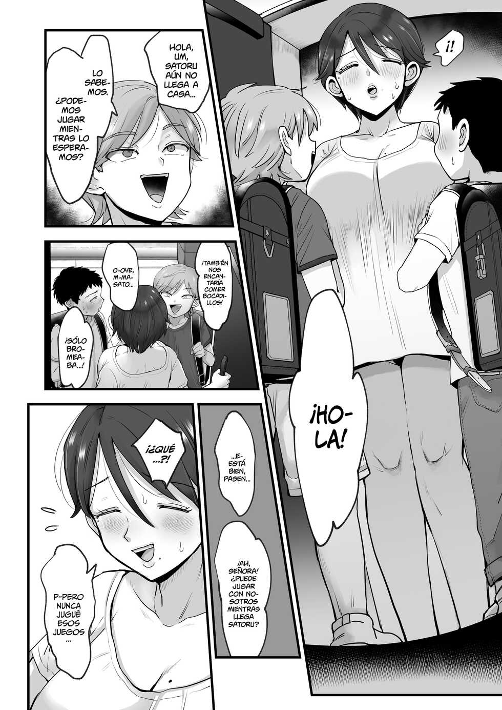 [sinistra (Eda)] Hosome Ottori Kyonyuu Mama. | Una mamá gentil de ojos cerrados y pechos grandes [Spanish] [Shirosaki Scans] - Page 12