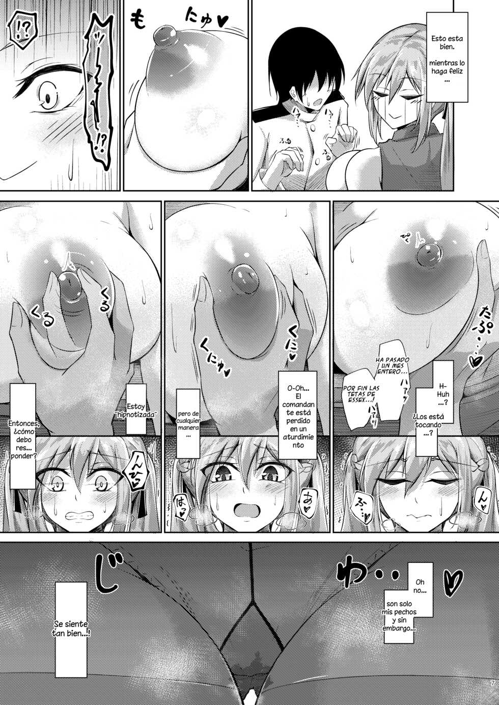 [Gakuen Ketsumeichou (Oriue Wato)] Essex to Akarui Saimin Seikatsu | Una vida de hipnosis alegre con Essex (Azur Lane) [Spanish] [Kuhaku] [Digital] - Page 6