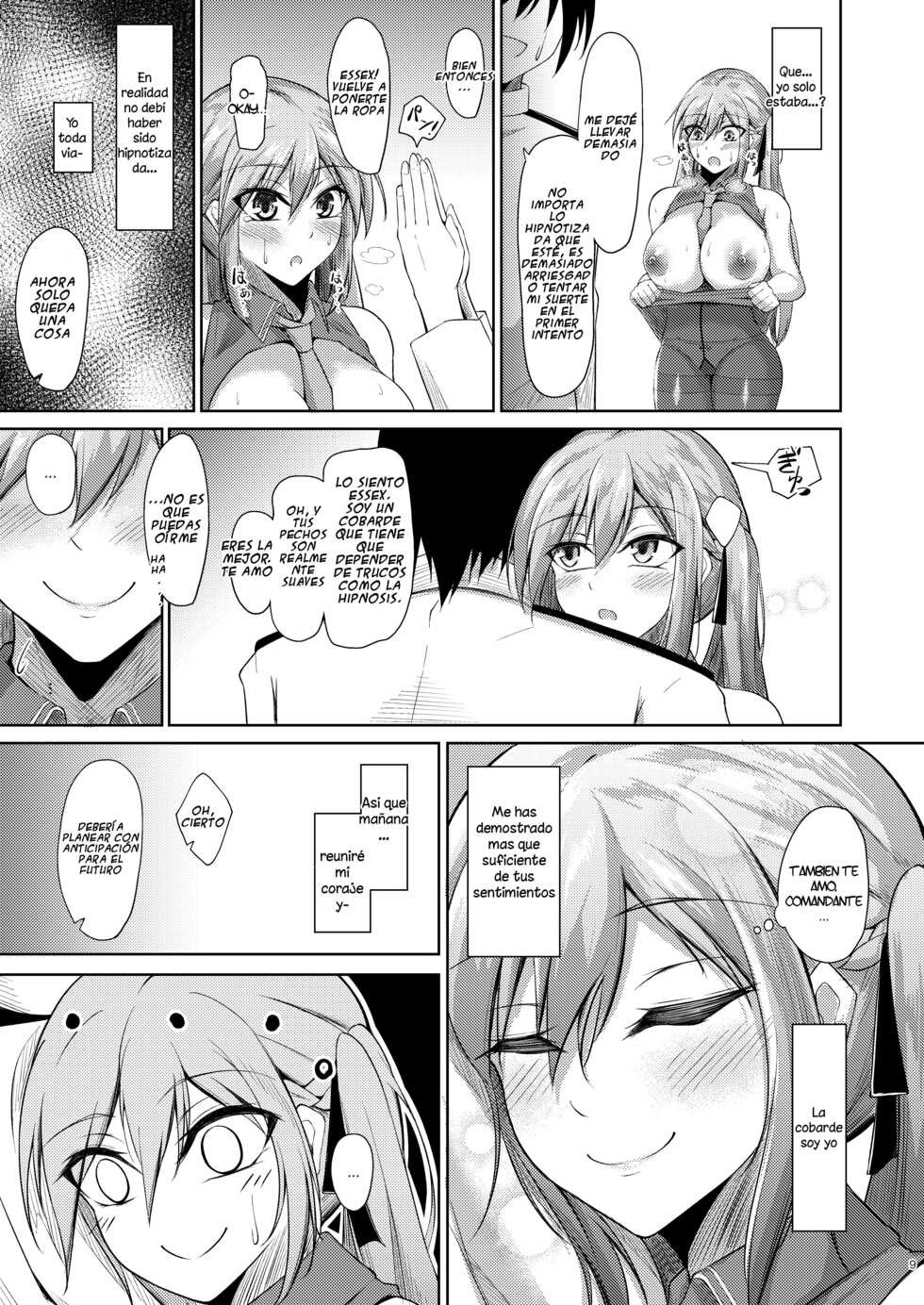 [Gakuen Ketsumeichou (Oriue Wato)] Essex to Akarui Saimin Seikatsu | Una vida de hipnosis alegre con Essex (Azur Lane) [Spanish] [Kuhaku] [Digital] - Page 8