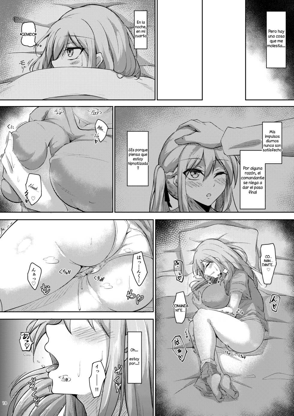 [Gakuen Ketsumeichou (Oriue Wato)] Essex to Akarui Saimin Seikatsu | Una vida de hipnosis alegre con Essex (Azur Lane) [Spanish] [Kuhaku] [Digital] - Page 17