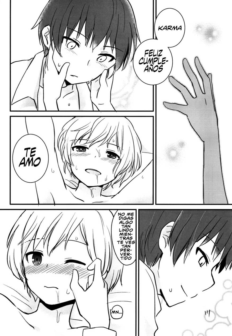 [Sanshoku Dango (Riko)] Happy Merry Christmas Birthday (Ansatsu Kyoushitsu) [Spanish] [El-Traductor-Aprendiz] - Page 15