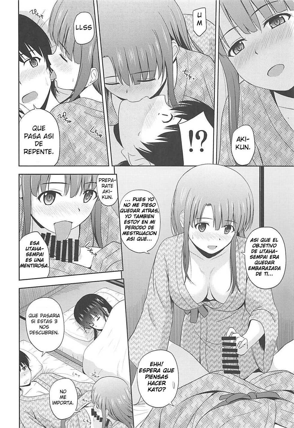 (COMIC1☆13) [G-SCAN CORP. (Satou Chagashi)] Saenai Kanojo-tachi no Rinri Shinsakai b (Saenai Heroine no Sodatekata) [Spanish] - Page 29