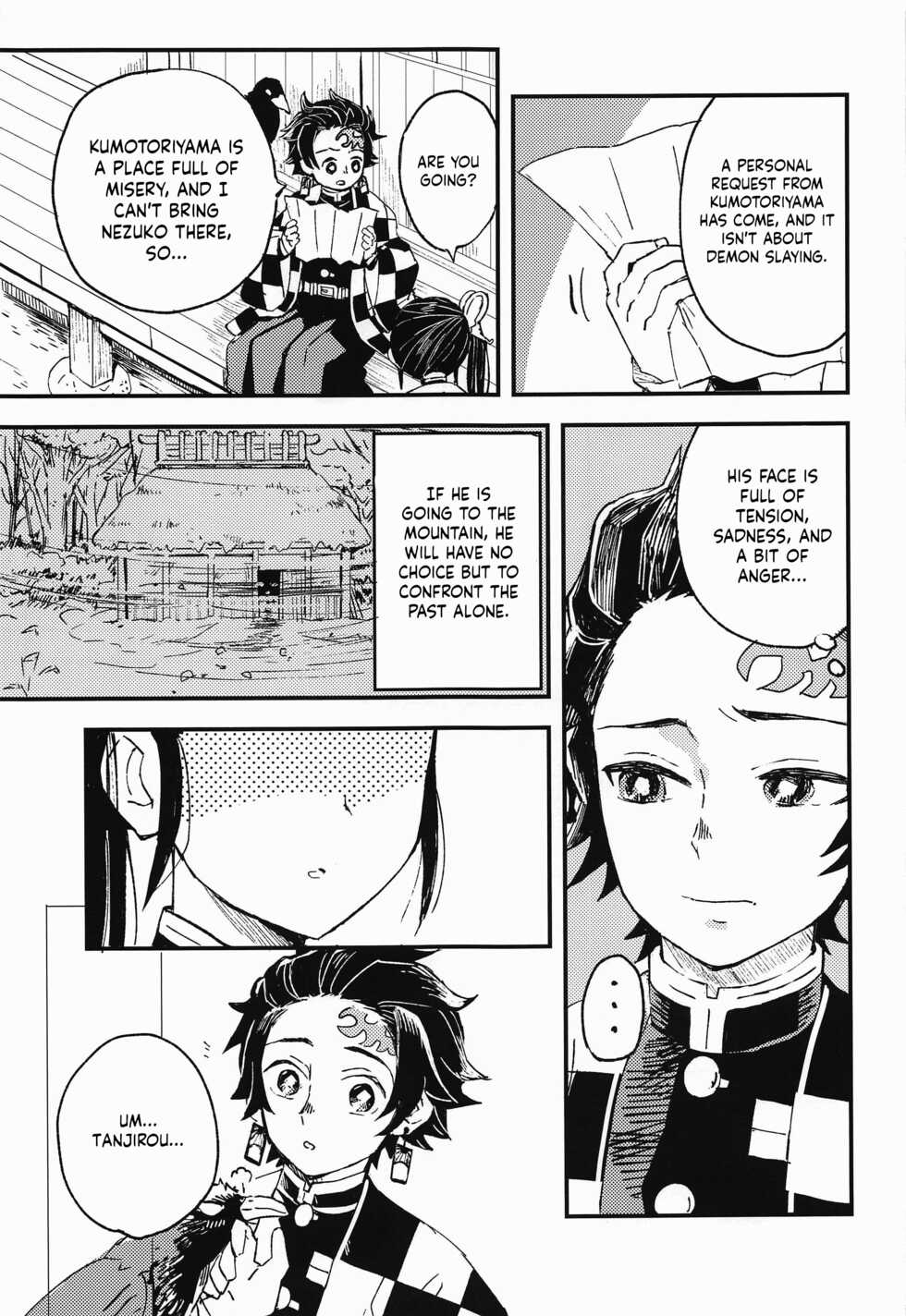 (Nichirin Kitan Kinkyuu SUMMER 2021) [Hibana (Mizugashi)] Ikkou Kakukaku | Gleaming Light (Kimetsu no Yaiba) [English] [LunaticSeibah] - Page 4