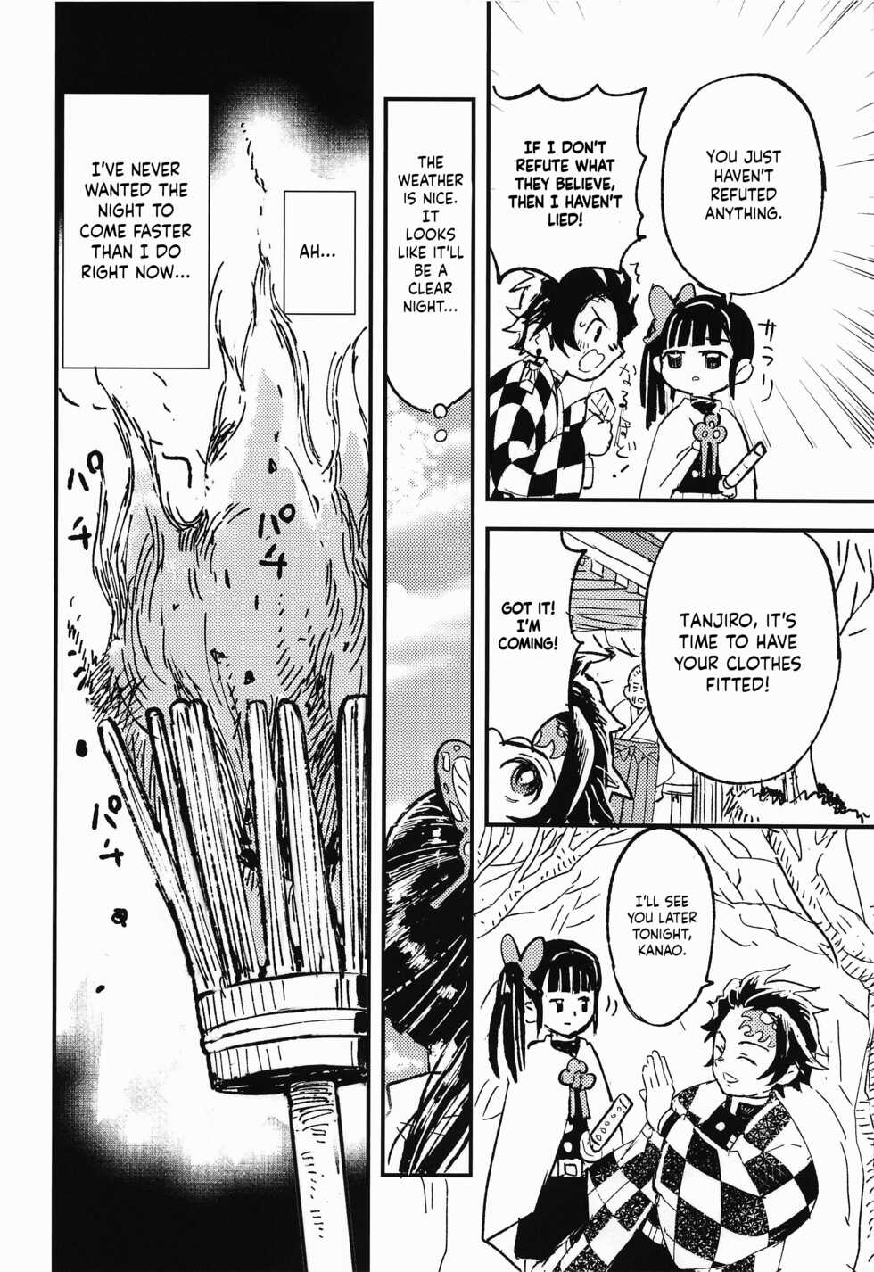 (Nichirin Kitan Kinkyuu SUMMER 2021) [Hibana (Mizugashi)] Ikkou Kakukaku | Gleaming Light (Kimetsu no Yaiba) [English] [LunaticSeibah] - Page 9