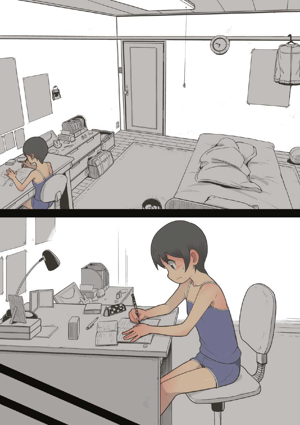 [灰色ンパダ] スポーツ少女 乱淫な日々1 居眠り編Ver1.1  [Chinese] - Page 12