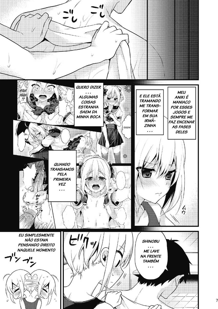[Onsoku Ebifly (Lew)] Kawaii Otouto wa Onii-chan no Tame ni Imouto ni Narubeki! 1-2 [Portuguese-BR] [Decensored] - Page 28