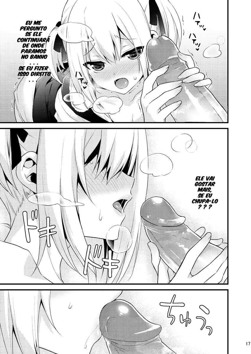 [Onsoku Ebifly (Lew)] Kawaii Otouto wa Onii-chan no Tame ni Imouto ni Narubeki! 1-2 [Portuguese-BR] [Decensored] - Page 38