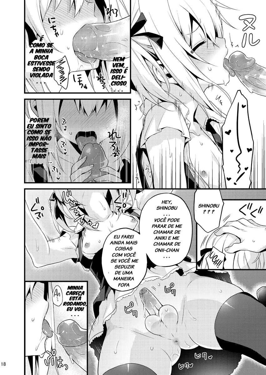 [Onsoku Ebifly (Lew)] Kawaii Otouto wa Onii-chan no Tame ni Imouto ni Narubeki! 1-2 [Portuguese-BR] [Decensored] - Page 39