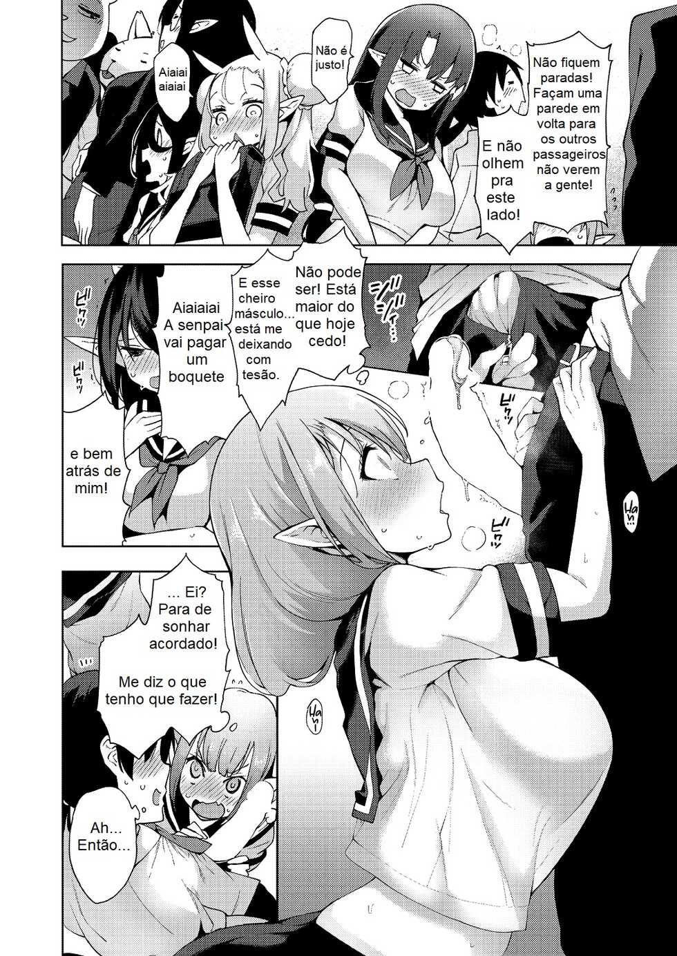 [Kenji] Yousei Harem Daibakuhatsu | Fairy Harem Explosion Ch. 1 (COMIC AUN 2019-02) [Portuguese-BR] [Digital] - Page 10