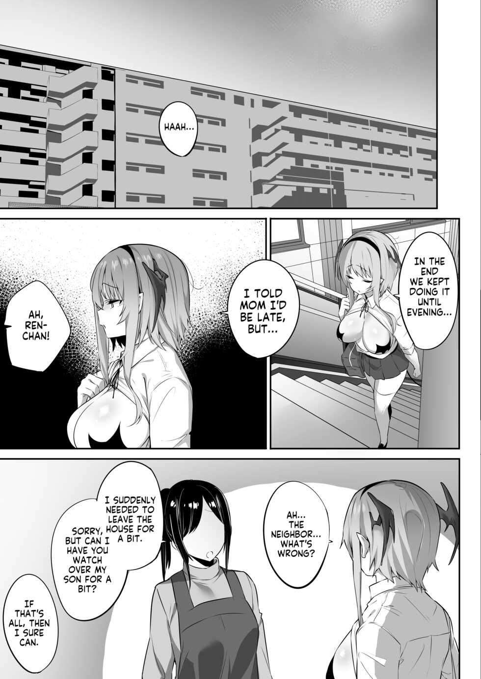 [Ofuton de Suyaa (Mitsudoue)] Iya nanoni Honnou de Tanegoi Ecchi Shite Shimau Succubus-chan [English] [Komori Translations] - Page 21