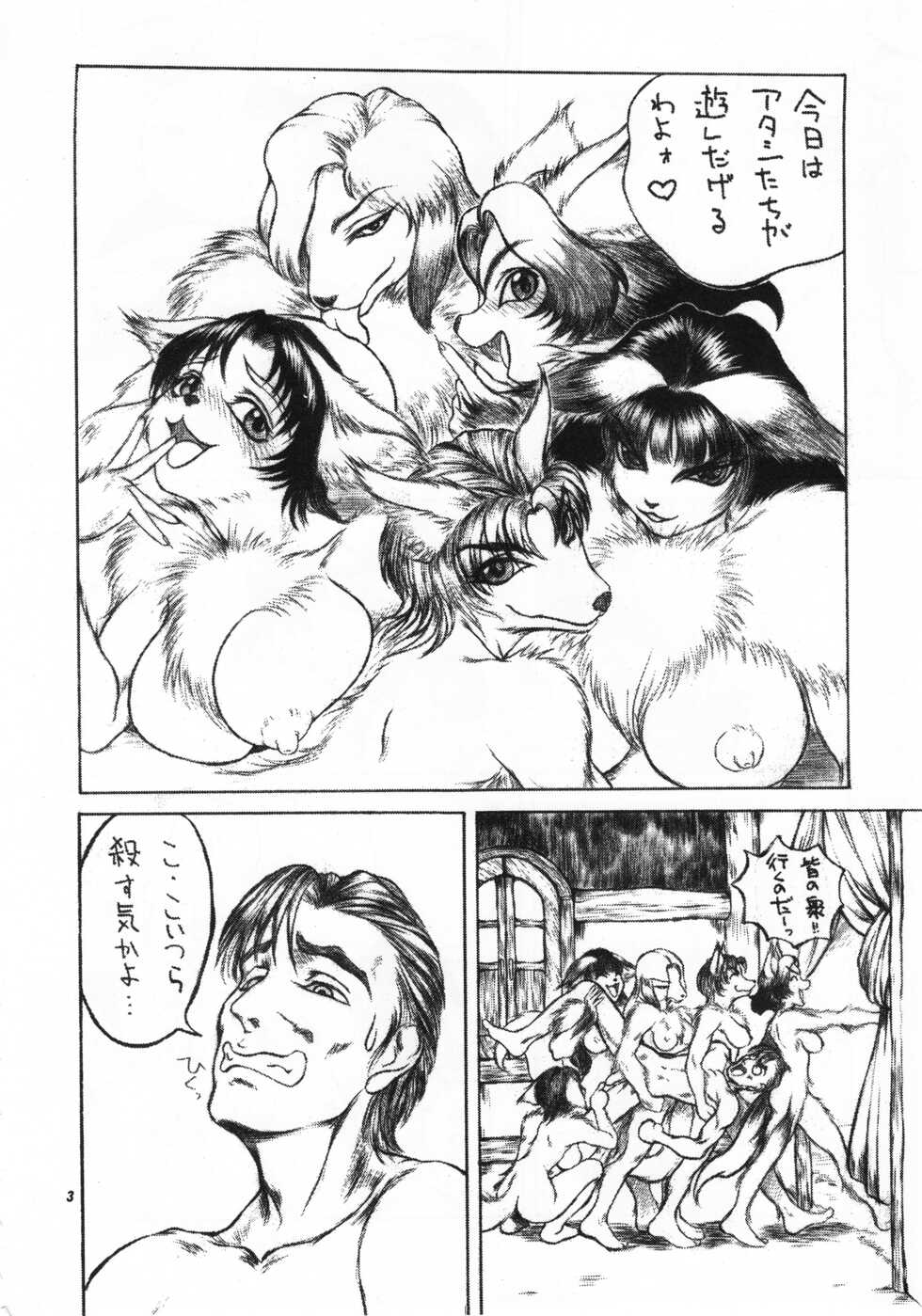 (C57) [TEAM SHUFFLE (Various)] Kemono no Sho Roku - Book of The Beast 6 - Page 4