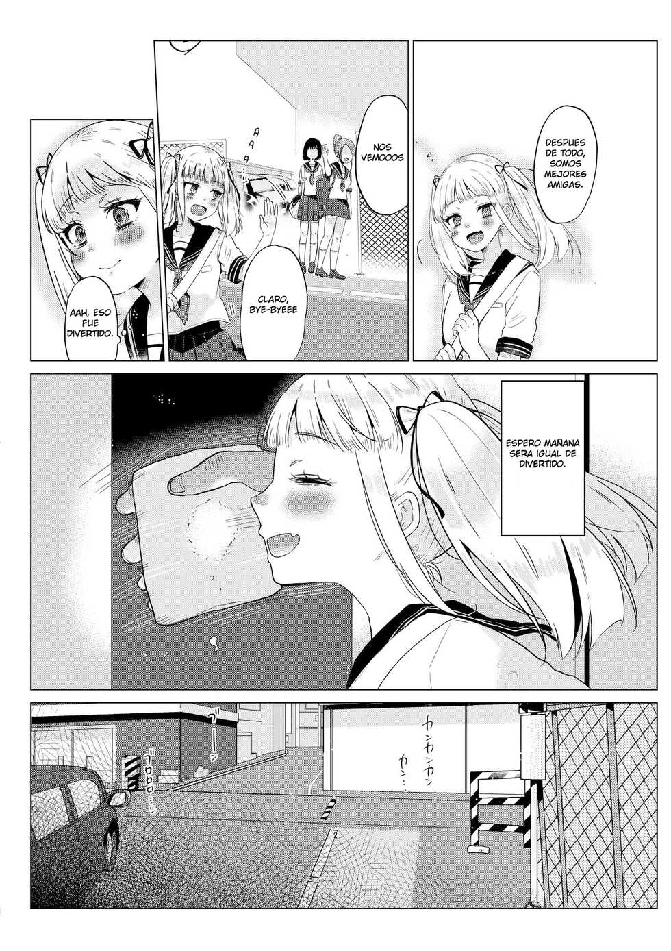 [Circle Mitsuhagane (Menu.)] Hairanhi no Mesugaki JC Ayaka-chan ~Kankin → Tanetsuke Rape no Matsuro~ | Schoolgirl Aya-chan's Ovulation Day ~Confinement Leads To Fucking Raw~ [Spanish] - Page 3