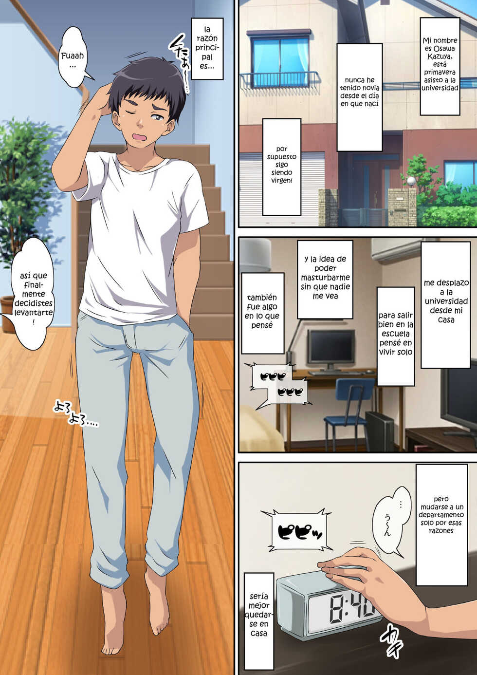 [Carburetor] Kaa-san ni Ore no Chinpo Ataetara Yokkyuu Fuman datta Rashiku Chou Dohentai ni Henbou  [Spanish] - Page 2