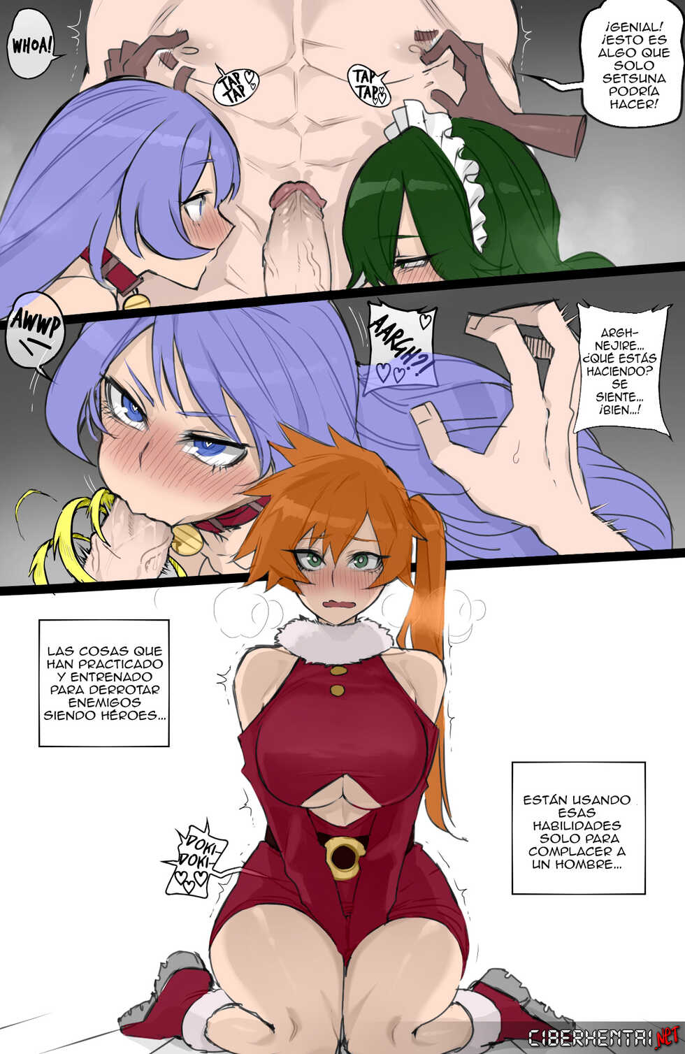 [ratatatat74] MY HERO Christmas HAREM [Colorized] (Spanish) - Page 8