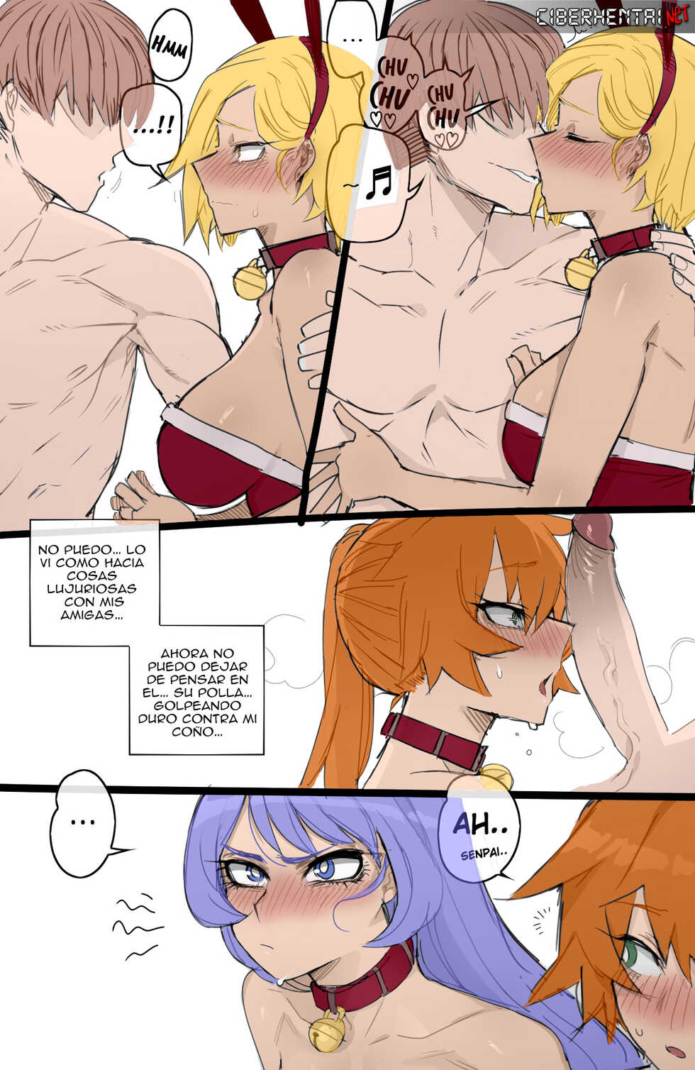 [ratatatat74] MY HERO Christmas HAREM [Colorized] (Spanish) - Page 22