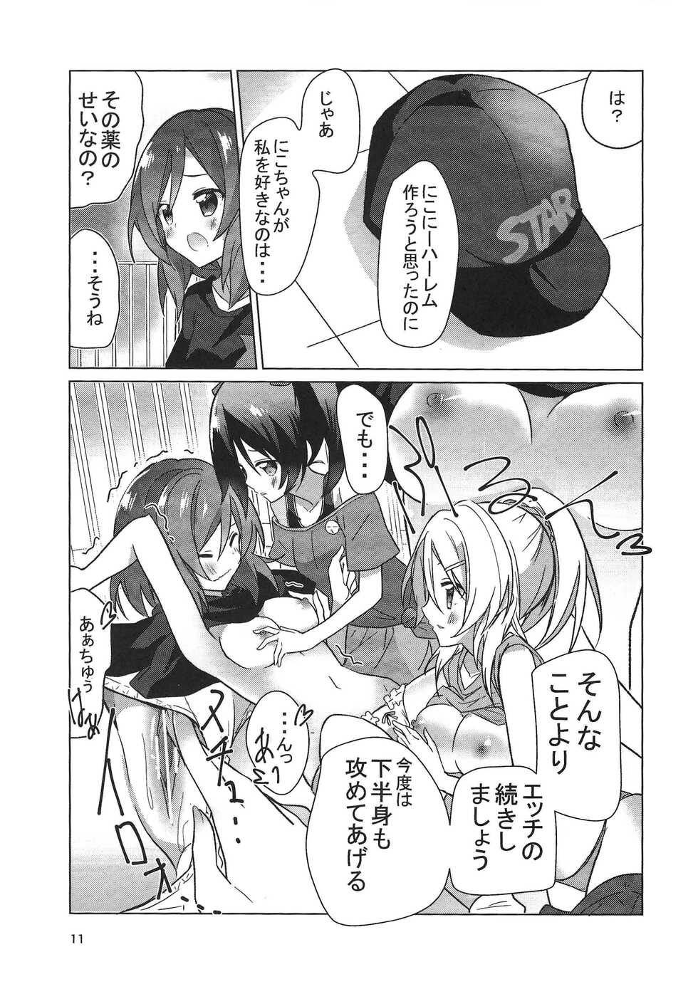 (C89) [vivid_dot (Nanakusa Amane, Takagi Ryousuke)] Zuruiyo Makinetic today (Love Live!) - Page 12