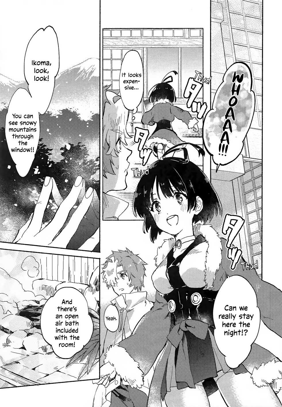 (SPARK14) [tcnc (Serizawa Nae)] Unato Yukimi Onsen IkoMume Ichaicha Ippaku Futsuka no Tabi | Unato Snow Viewing Hot Springs – The One Night, Two Days Making Out Trip of IkoMume (Kabaneri of the Iron Fortress) [English] [EHCOVE] - Page 8