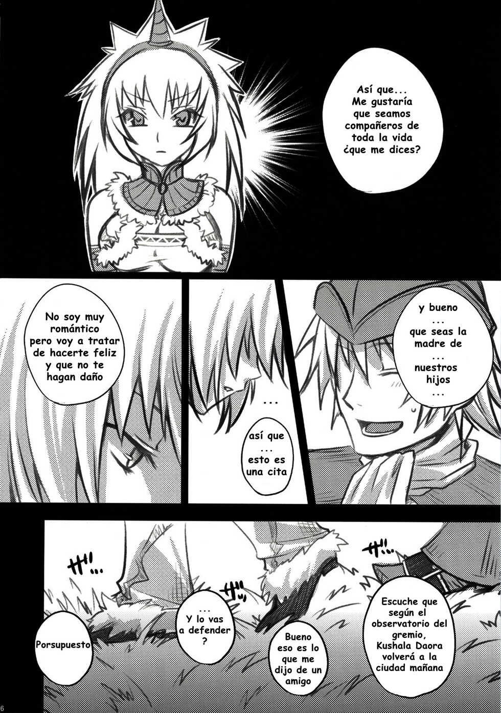 (C73) [Princess Heart (Amagai Yukino)] Kariudo Hakusho (Monster Hunter)[Spanish] - Page 6