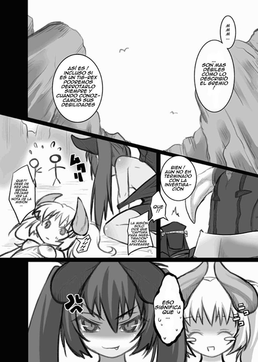(SC39) [Princess Heart (Amagai Yukino)] Kariudo Hakusho 2 (Monster Hunter)[Spanish] - Page 30