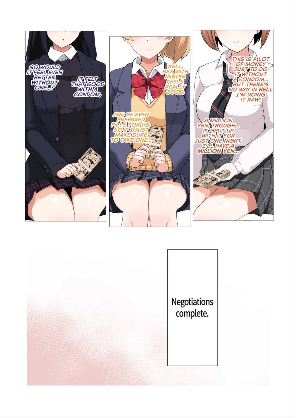 [Sasanoha Toro] Enkou 4P Harem Musekinin Nakadashi H ~Enjoukousai de Seifuku Shoujo 3-Nin ni Nama de Nakadashi Shimakuru~ [English] [Shizuhaki] [Digital] - Page 15