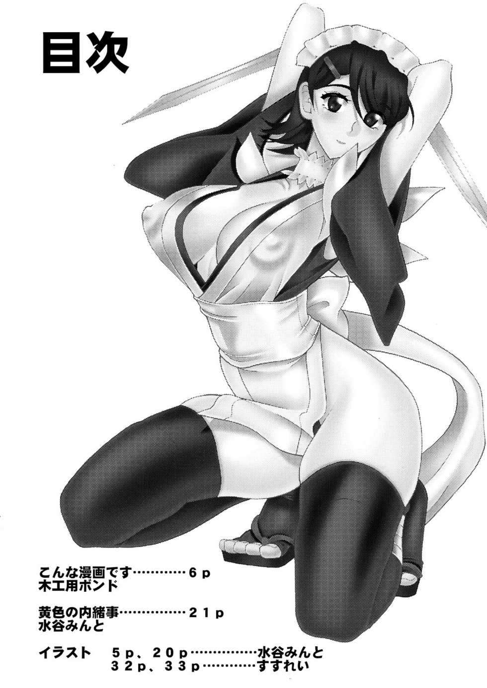(C74) [SEMEDAIN G (Mokkouyou Bond, Mizutani Mint)] SEMEDAIN G WORKS VOL. 34 - Ichiku (Samurai Spirits)[部分汉化] - Page 4