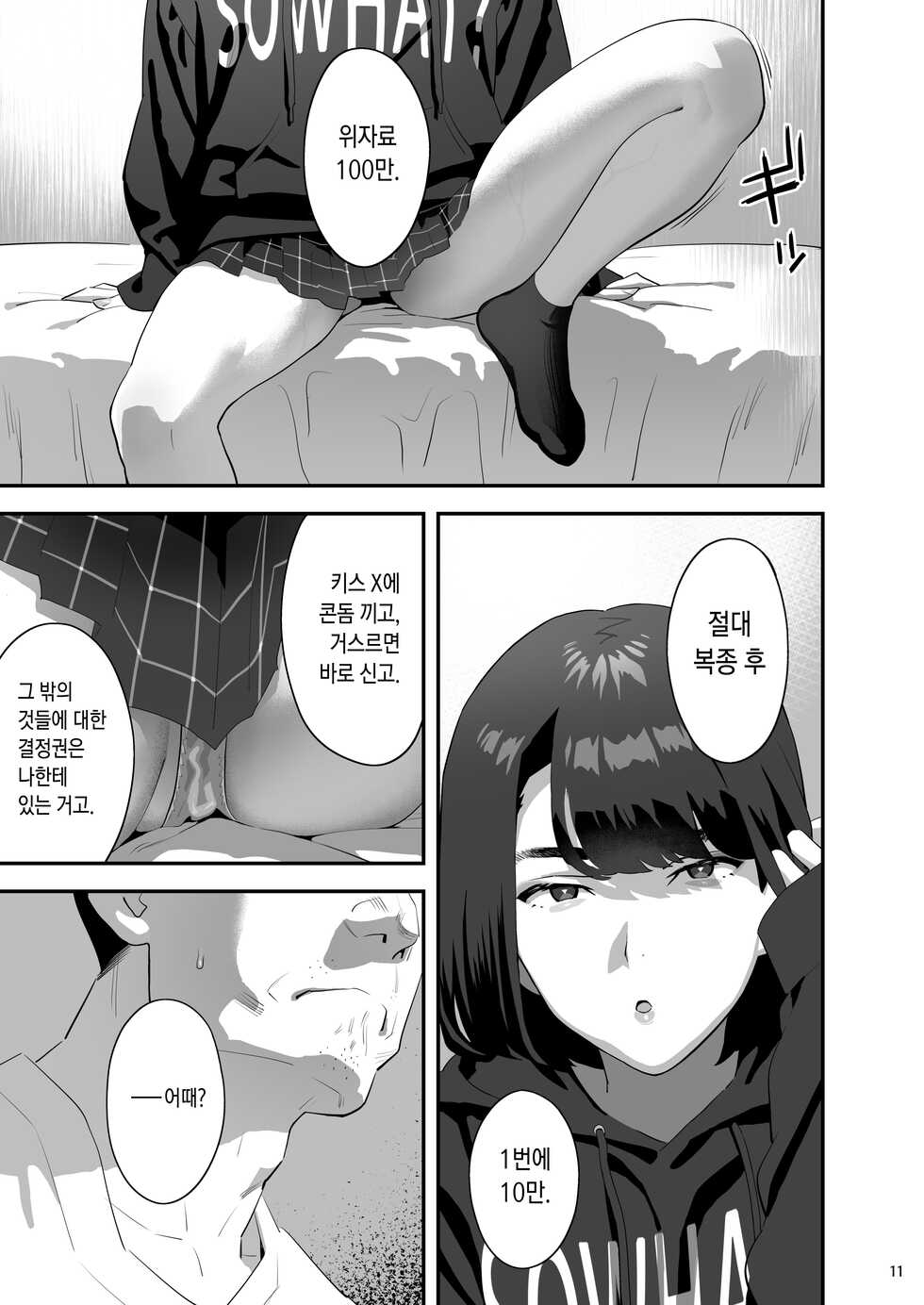 [Hito no Fundoshi (Yukiyoshi Mamizu)] Tonari no JK ni Odosarete Iribitararetemasu (Naki 3 | 옆집 JK에게 협박당해 우리집에 눌러붙어 있습니다(눈물 3 [Korean] [Digital] - Page 10